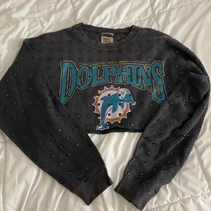 Miami Dolphins Cropped Sweatshirt